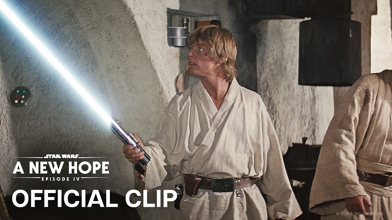 Miniature de la vidéo Obi-Wan Gives Luke Skywalker His Father's Lightsaber - Official Clip du film La Guerre des étoiles