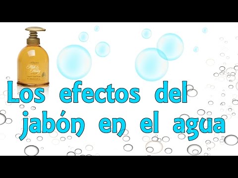 Los efectos del jabón en el agua (Experimentos Caseros) Video