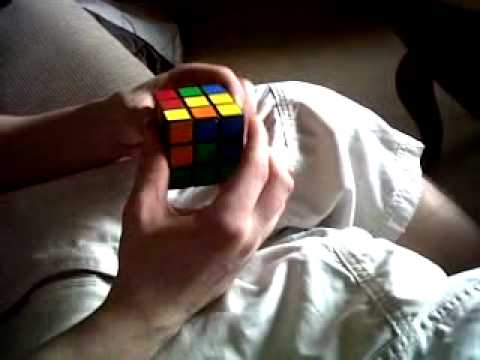 Joe doing the rub-ix cube