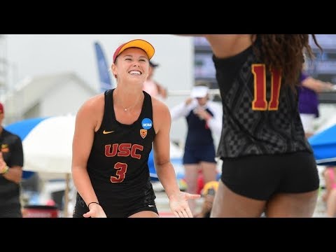 2019 NCAA Beach Volleyball Championship: Top-seeded USC takes down No. 7 Hawai'i to advance to...