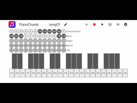 Piano Chords: keys + accordion