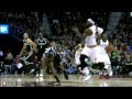 LeBron James gets Hit in Face by Pass from Dion.