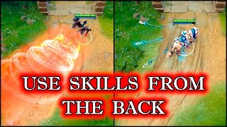 Dota 2 Tricks: use your abilities right From the back - 7.05!
