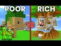 JJ And Mikey POOR Vs RICH Tree House Family Battle In Minecraft Maizen
