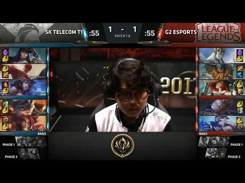[MSI 2017 Finals] SKT vs G2 Highlights Game 1 | Faker Arhi Vs Perkz Orianna