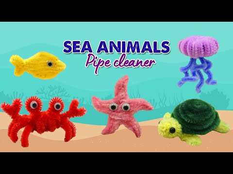 Easy Sea Animals out of PIPE CLEANER | Best Animals Pipe Cleaner tutorial for beginers