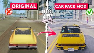 GTA Vice City New Car Pack Mod 2024 | How to add cars in GTA Vice City  😍 (Easy Method)
