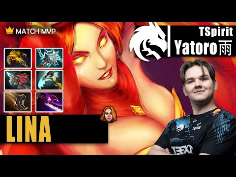 Lina Safelane | TSpirit.Yatoro | WTF LINA HARD CARRY BUILD 7.32D FREE MMR | 7.32d Gameplay Highlight
