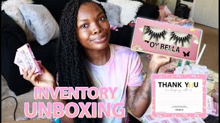 ENTREPRENEUR LIFE EP. 3: UNBOXING MY LASH INVENTORY | BEAUTYANDMARIE