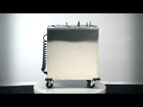 Lakeside 937 Mobile Enclosed 2-Stack Dish Dispenser w/ 12" Dia. Dish Size, Heated 6 image