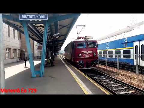 Ultimele trenuri ale verii in gara Bistrita Nord(Scuzati tremuratul)