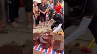 Ironwood - The Strongest Wood For Cutting Boards. Test. Woodworking DIY #shorts