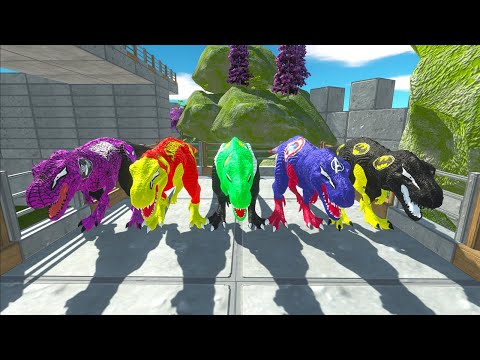T-rex Dinosaurs Race Champions Jurassic World Evolution Marvel - Animal Revolt Battle Simulator