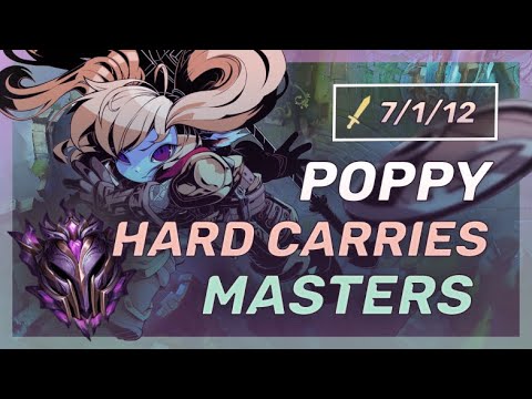 INSANE Poppy Carry In Masters ELO! (Versus Chimp NA!) - League Of Legends