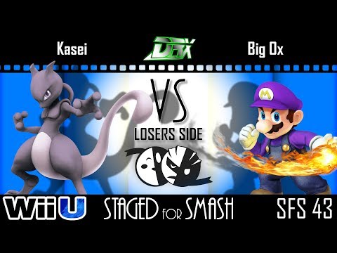 Staged for Smash 43 - WR3 - Kasei (Mewtwo) vs. BigOx (Mario) - Smash 4 - Wii U