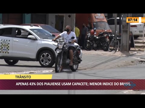Apenas 43% dos motociclistas usam capacete no Piauí 14 05 2021