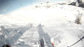 preview picture of video 'John and Terry playing between pistes La Plagne France 2013'