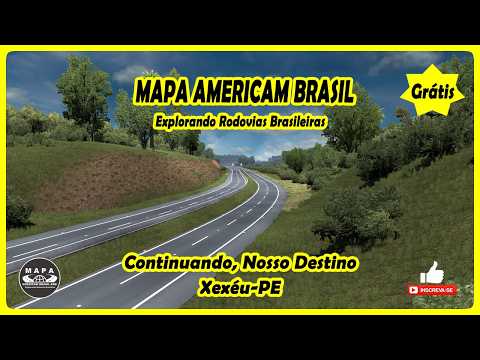MAPA AMERICAM BRASIL - Continuando, Nosso Destino Xexéu-PE