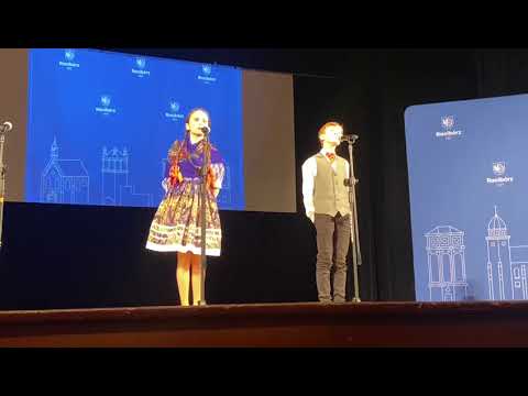 Sara Groeger i Witek Piasecki Bombelki SP18 "Miałach jo gołąbka" Gala Stypendiów RCK Racibórz