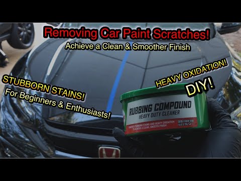 How To Use Turtle Wax Rubbing Compound | Car Scratch Remover | Heavy Duty Cleaner