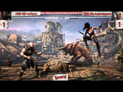 Yomi Gaming MKX Kombat Tuesday Week 10 Winner's Bracket YOMI RM SaltFace vs YOMI Michaelangelo