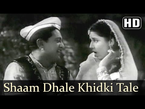 Shaam Dhale Khidki Tale | Albela Songs | Bhagwan Dada | Geeta Bali | Lata Mangeshkar | Filmigaane