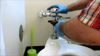 toilet sloan flushometer valve repair/replacement