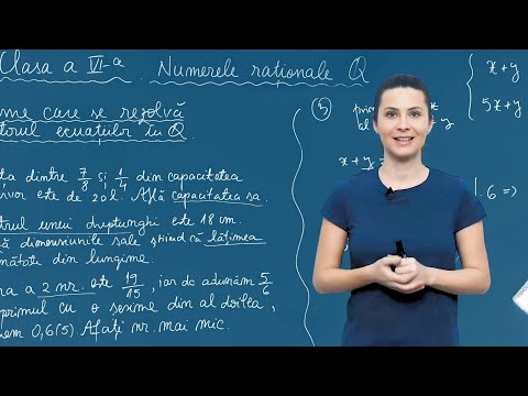 Probleme care se rezolva cu ajutorul ecuatiilor in Q - Matematică - Clasa a VI-a