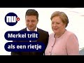 Merkel bijna onwel tijdens ceremonie in Berlijn | NU.nl