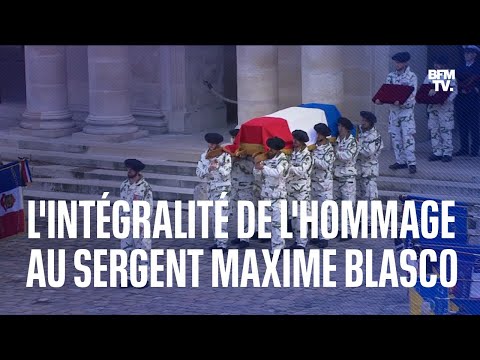 La cérémonie d’hommage au sergent Maxime Blasco en intégralité