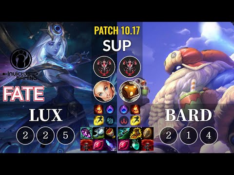 IG Fate Lux vs Bard Sup - KR Patch 10.17