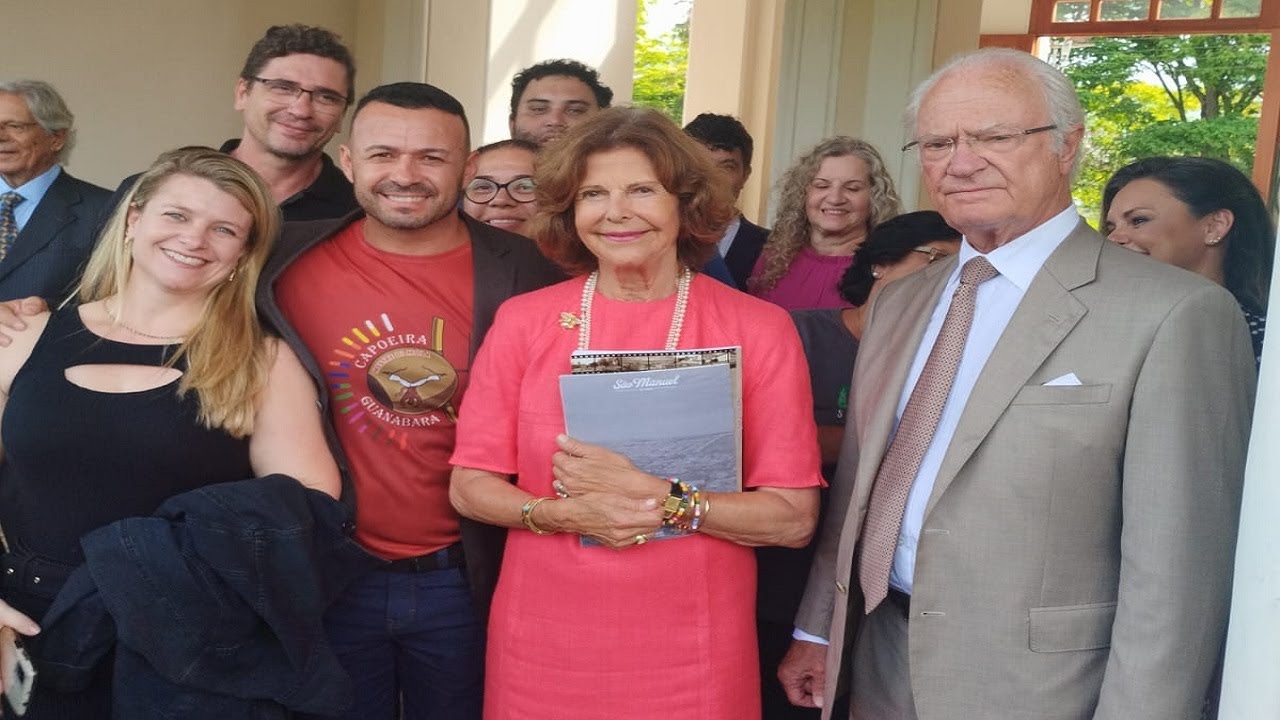 Matéria sobre a vinda da Rainha da Suécia em São Manuel | Fernando Bruder