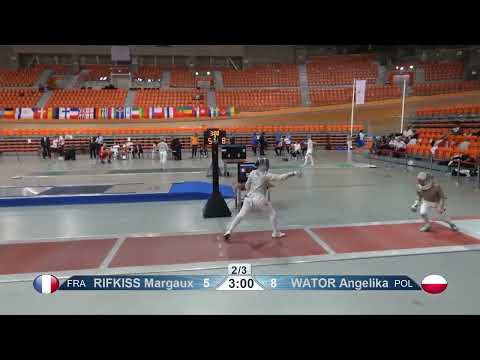 European Championships 2023 SWS - L32 - Margaux Rifkiss FRA v Angelika Wator POL