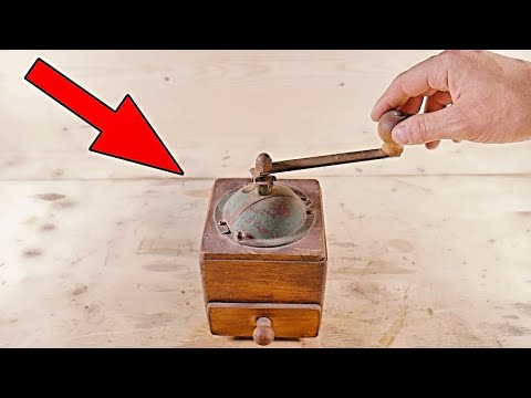 Rusty Coffee Grinder machine Restoration