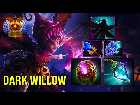 BROKEN BUILD [ Dark Willow ] INTENSE BATTLE - PRO TEAM MATE - UNSTOPPABLE - DOTA 2 GAMEPLAY