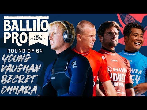 Nat Young, Joel Vaughan, Justin Becret, Hiroto Ohhara | Ballito Pro - Round of 64 Heat Replay