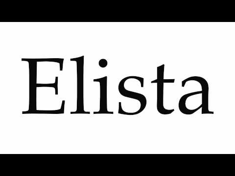 How to Pronounce Elista
