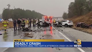 One person killed, two hurt in Powhatan County crash