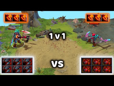 Huskar (6x Heart) vs Huskar (6x Satanic) | Experimental build 1v1 who wins??