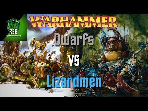 Warhammer Fantasy 6th Edition Battle Report | Dwarfs vs Lizardmen