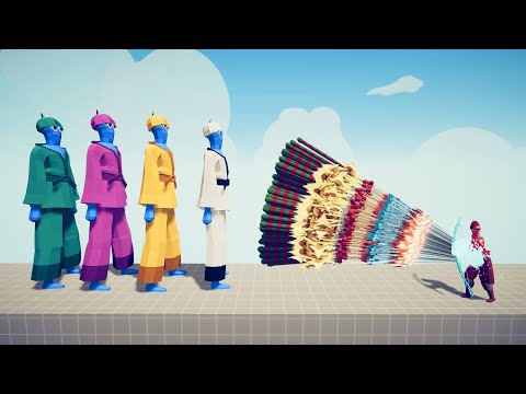 TAEKWONDO COLOR PACK vs EVERY GOD | Totally Accurate Battle Simulator TABS