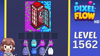 Pixel Flow Level 1562 Solution Walkthrough