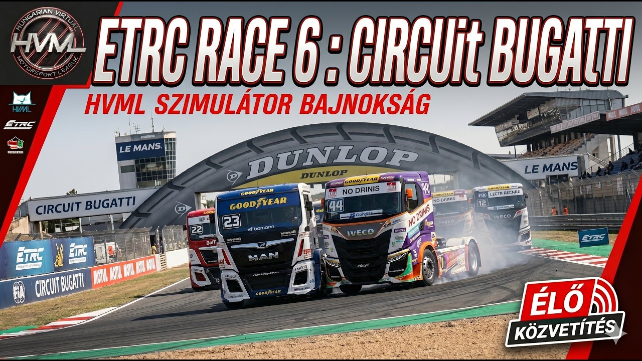 Hungarian Virtual Motorsport League | Assetto Corsa | ETRC | #06 Circuit Bugatti