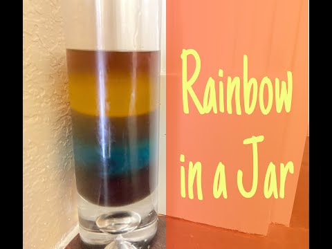 Rainbow in a Jar Science Experiment!!/ Z's Thang