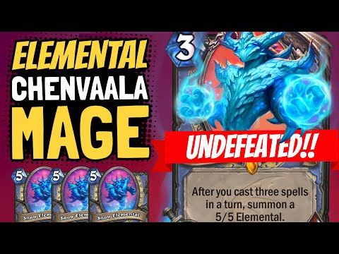 UNDEFEATED CHENVAALA MAGE! I was WRONG about Chenvaala! | Descent of Dragons | Hearthstone: