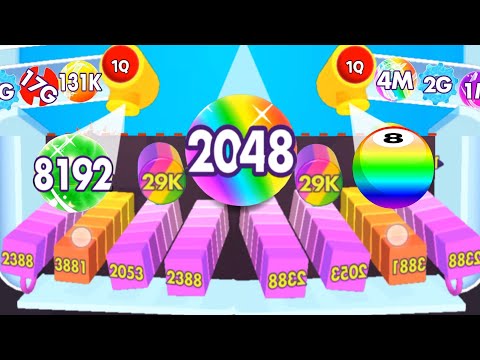Bounce Merge | bounce and collect in bounce Merge 2048..8192 part 02 #Bouncemerge
