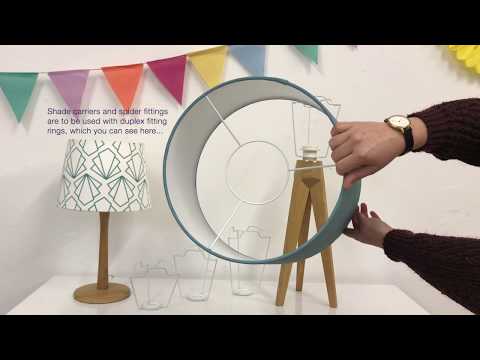 How to use a shade carrier and spider fitting