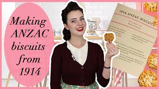 Making ANZAC biscuits from 1914 - Vintage Cooking Adventures