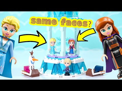 Same faces on both the microdolls & minidolls, does it work? ❄️ Anna & Elsa's Magical Carousel build