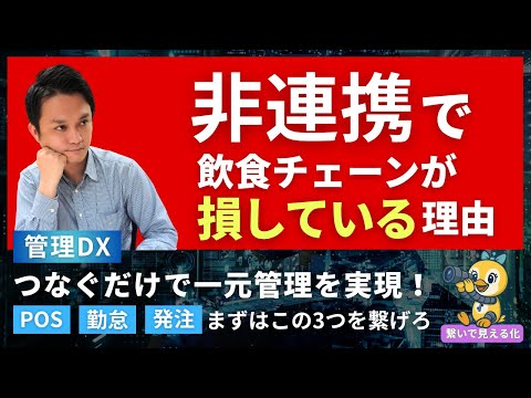 【非連携で損してませんか？】つながらないシステムが生む“見えない損失”と解決の仕組み